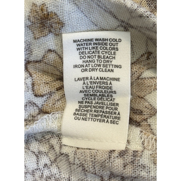 Haver & Blair London Womens Wide Leg Crop Pants Size M Linen Blend Floral NWT - Picture 11 of 12